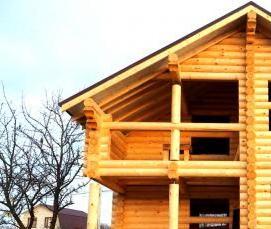 Оцилиндрованный сруб эко - вариант 4