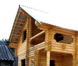 Оцилиндрованный сруб эко - вариант 3