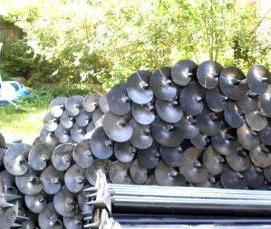 Оцинкованные винтовые сваи - тип 2