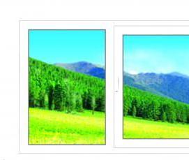 Однокамерное пластиковое окно - модель 2