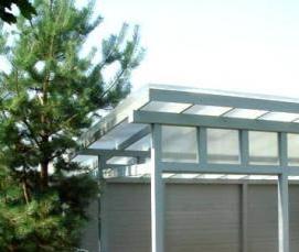 Односкатная простая беседка - модель 3