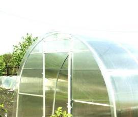 Односкатная теплица из поликарбоната - вариант 4