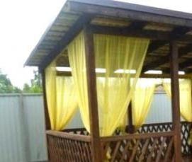 Односкатные деревянные беседки - вариант 3