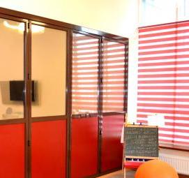 Офисная перегородка гармошка - тип 3