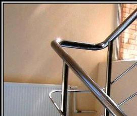 Ограждение лестницы из нержавеющей стали - вариант 3