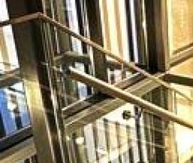 Ограждение лестницы из нержавеющей стали - вариант 2