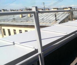Ограждение парапета плоской кровли - вариант 2