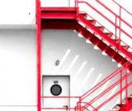 Ограждение стационарных лестниц - вариант 4