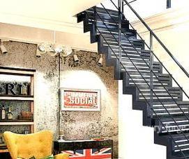 Ограждения лестниц в стиле лофт - модель 2