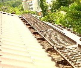 Ограждения переходной лестницы - вариант 1