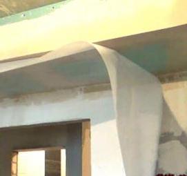 Оклейка потолка стеклохолстом - тип 4