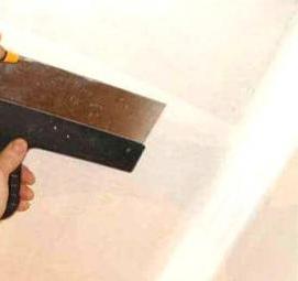 Оклейка потолка стеклохолстом - тип 2