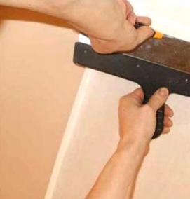 Оклейка стен стеклохолстом - модель 1