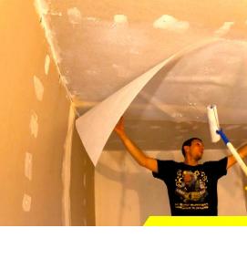 Оклейка стен стеклохолстом - модель 3