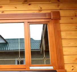 Окно деревянное для хозблока - модель 1