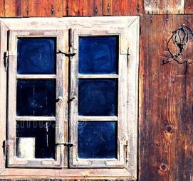 Окно деревянное для хозблока - модель 3