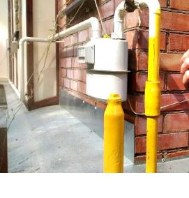 Окраска газовых труб - вариант 1