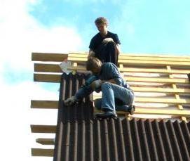 Ондулин для стен - модель 1