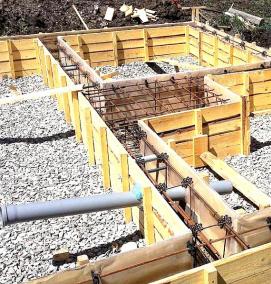 Опалубка деревянная для бетонных строительных работ - вариант 3