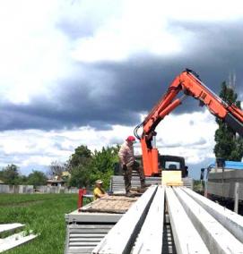 Опоры железобетонные с траверсами - тип 4