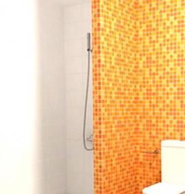 Оранжевая плитка мозаика - вариант 4