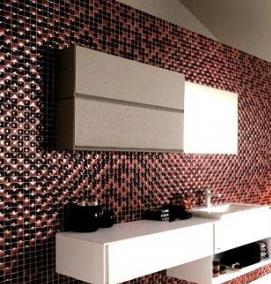 Оранжевая плитка мозаика - вариант 2