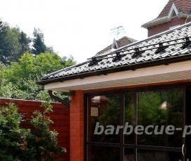 Остекленная беседка с мангалом - вариант 3