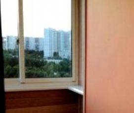 Отделка балкона лиственницей - вариант 4