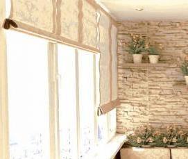 Отделка балкона пробковым покрытием - модель 3