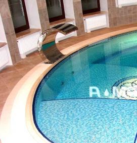 Отделка бассейна мозаикой - модель 2