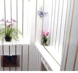 Отделка декоративными панелями пвх - вариант 3