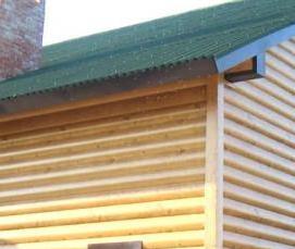 Отделка дома металлическим ом - вариант 2