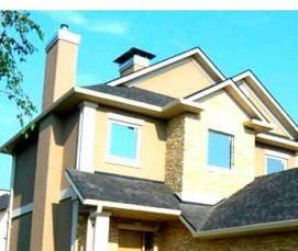 Отделка домов облицовочным камнем - вариант 1