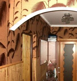 Отделка коридора декоративным панелями - модель 3