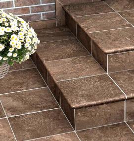 Отделка лестниц керамогранитом - модель 3