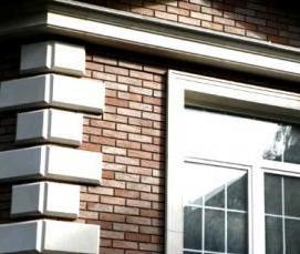 Отделка откосов окон камнем - модель 2