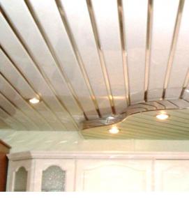 Отделка потолка панелями пвх - вариант 1