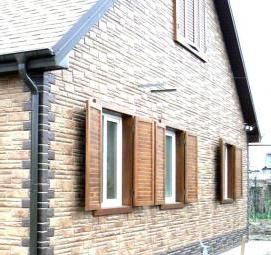 Отделка пвх панелями под кирпич - вариант 4