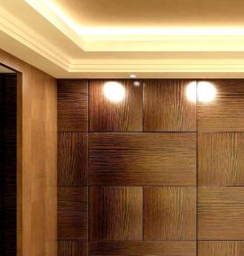 Отделка стен декоративными панелями пвх - модель 3