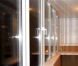 Отделка углового балкона - тип 1