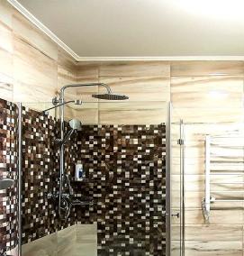 Отделка ванной комнаты мозаикой - вариант 2