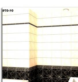 Отделка ванной листовыми панелями - модель 3