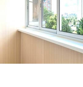 Отделка витражного балкона - тип 3