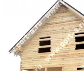 Отделочные работы дома из бруса - модель 1
