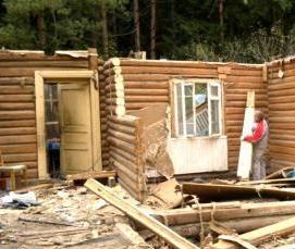 Отделочные работы дома из бруса - модель 3