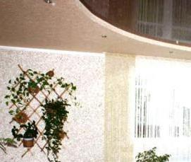 Отделочные работы жидкие обои - модель 1