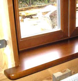 Откосы пвх на деревянные окна - модель 4