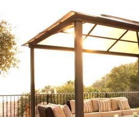 Открытая беседка для дачи - модель 1