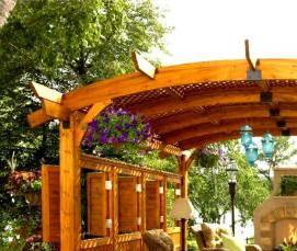 Открытая беседка для дачи - модель 4