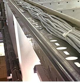 Открытая прокладка кабеля пожарной сигнализации - вариант 3